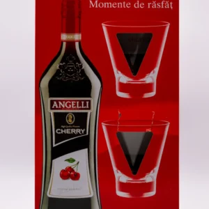 Aperitiv Angelli Cherry 1L + 2pahare 14%