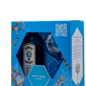 Gin Bombay Sapphire+1pahar 0.7L 47%